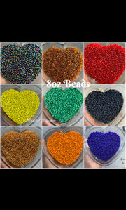 4mm- 6/0 Glass Seed Beads For Jewelry Making,  DIY Waist beads, Bracelet Necklace Earrings 225 Grams