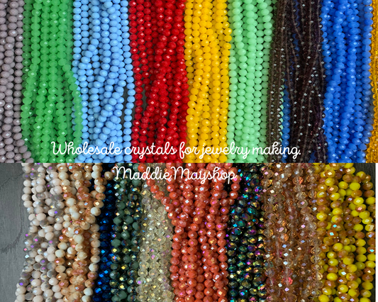 Wholesale 8mm Rondelles Crystals for Jewelry making, Faceted