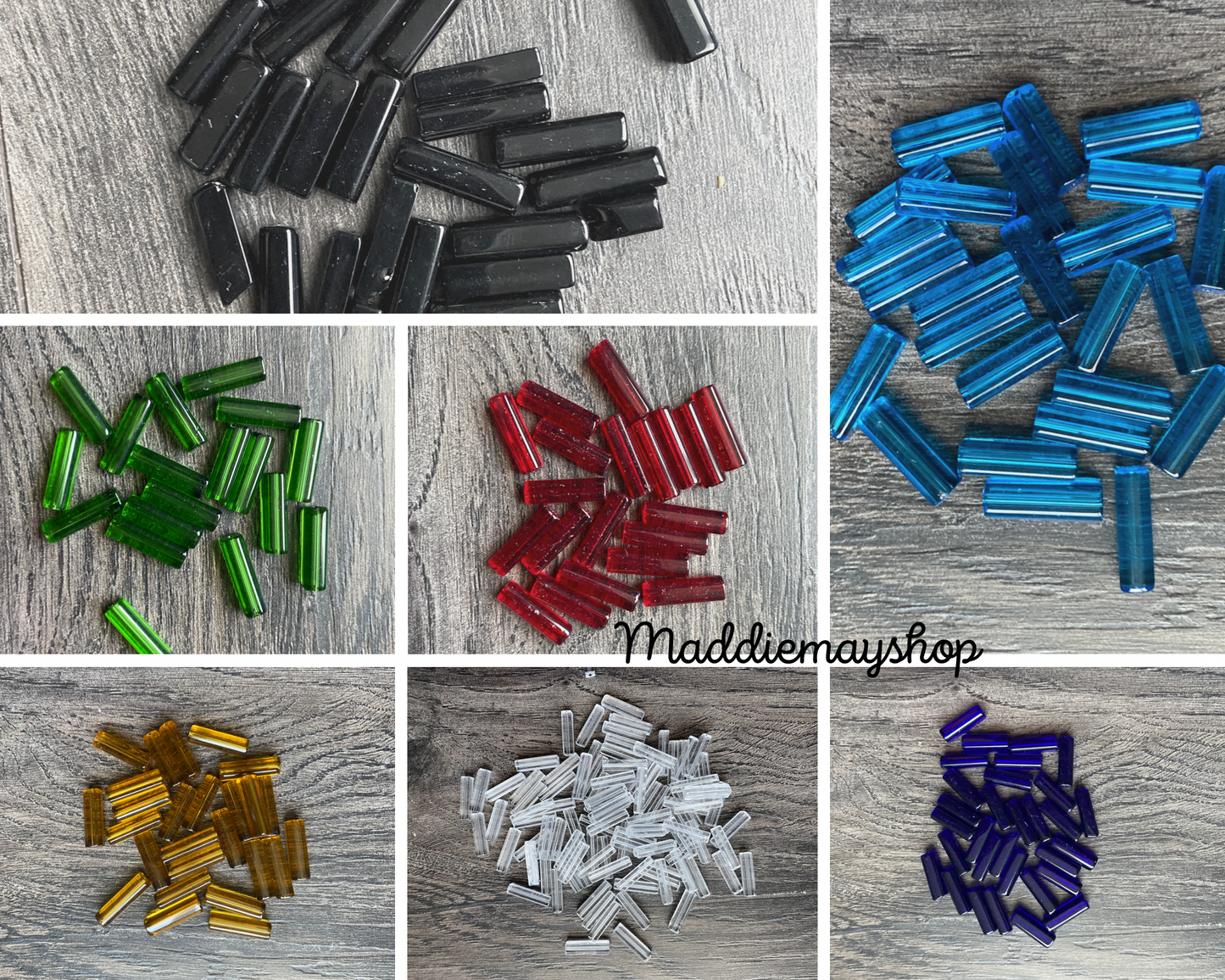 Bead spacers, Oblongs Beads, Decorative Beads for Jewelry making. 100pcs