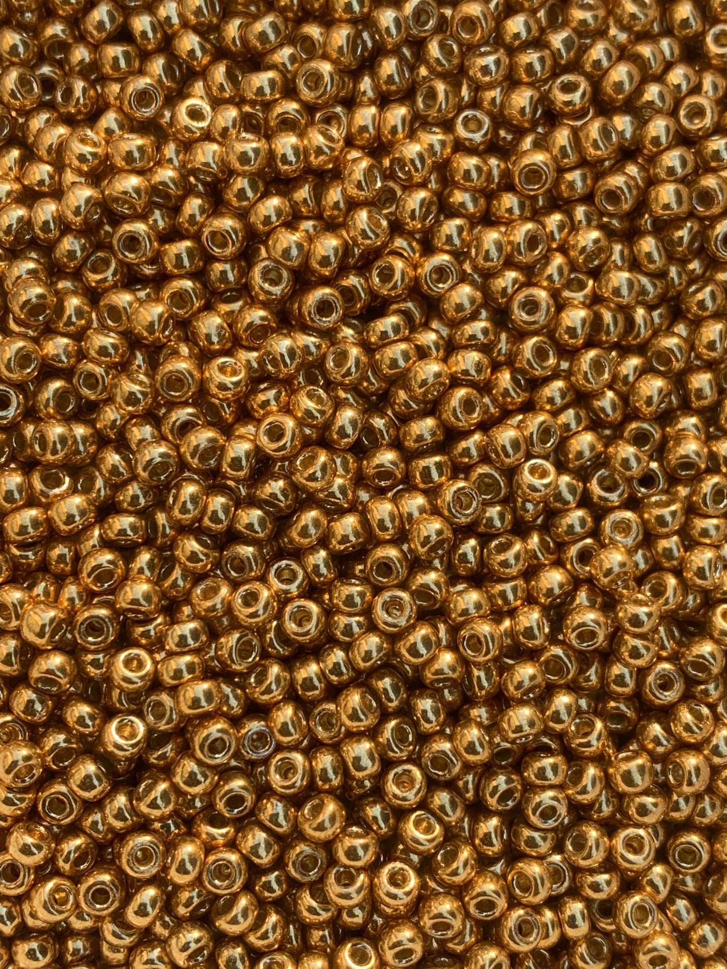 Duracoat, Yellow Gold Miyuki seed beads; Duracoat Rocaille, Miyuki Rocaille Beads, Miyuki Seed Beads; #4203 Sizes 8/0 or 11/0