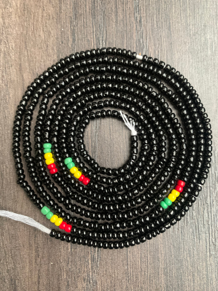 Rasta - 4 Pc Waist Beads Set