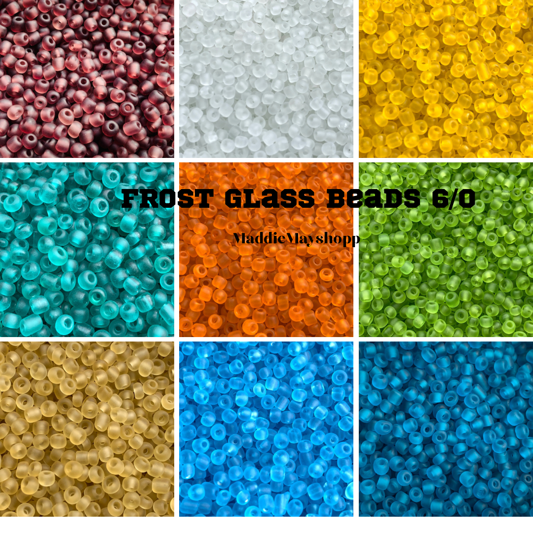 Frost Glass seed beads, 6/m glass beads, Seed Beads Bulk