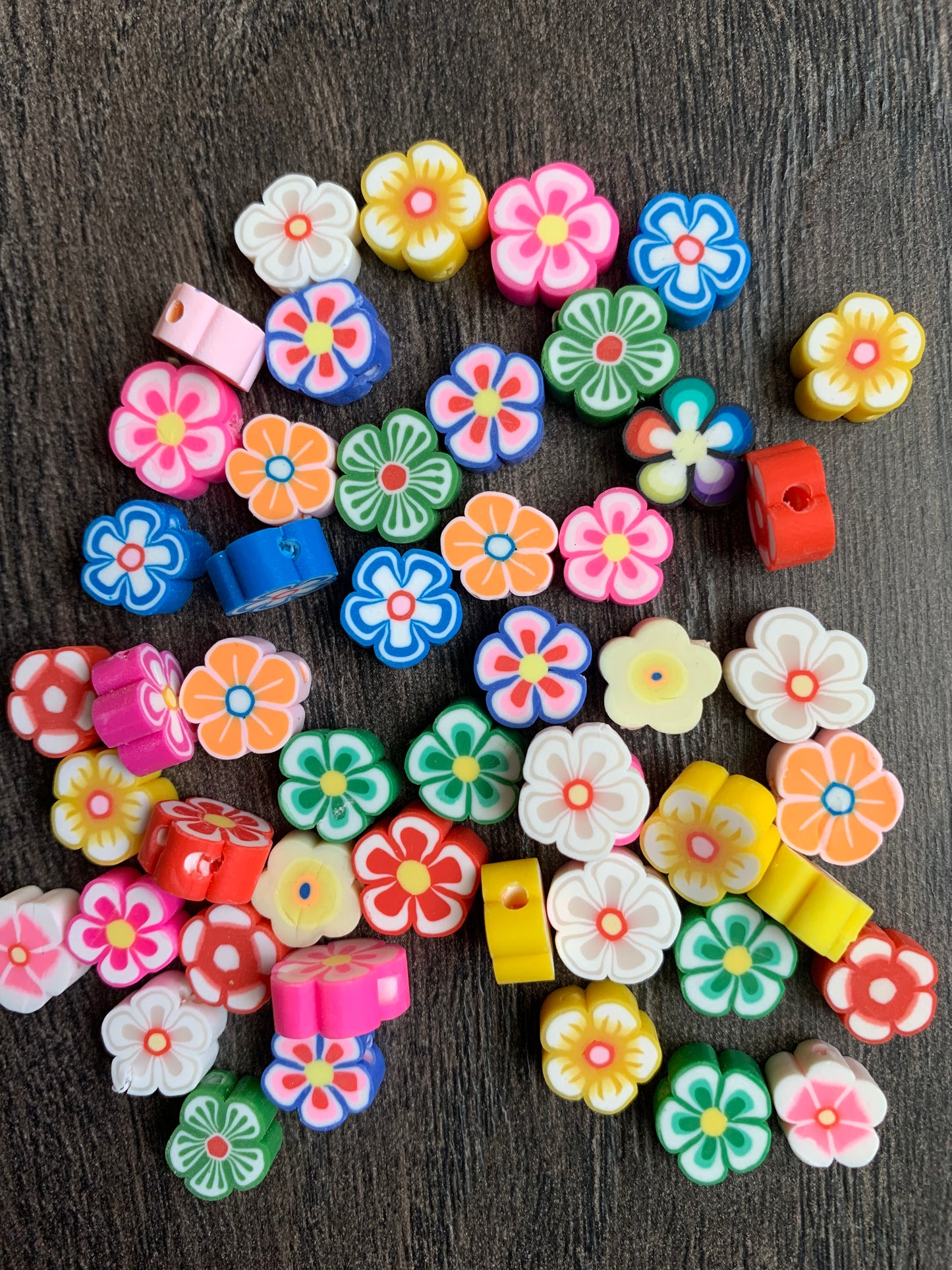 Bead Spacers. High Quality preppy beads Cute Creative Fruit Flower Animal Colorful Polymer Clay Beads, soft clay beads, 10mm