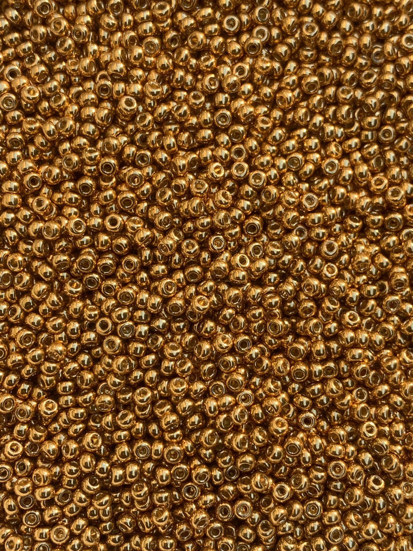 Duracoat, Yellow Gold Miyuki seed beads; Duracoat Rocaille, Miyuki Rocaille Beads, Miyuki Seed Beads; #4203 Sizes 8/0 or 11/0