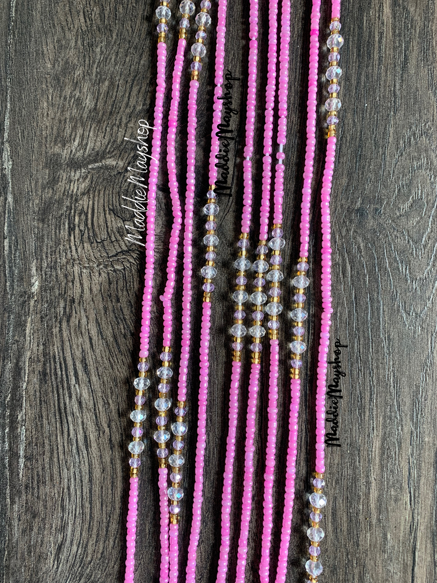 Bernice~waistbeads with Crystals