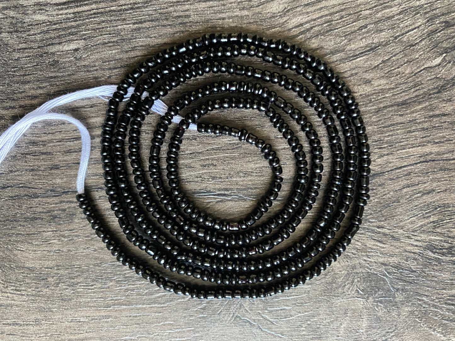 3 Pc Black & Gold Waist Beads Set