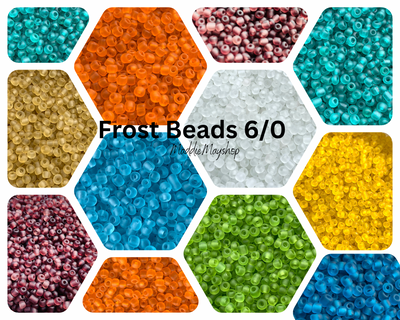 Frost Glass seed beads, 6/m glass beads, Seed Beads Bulk